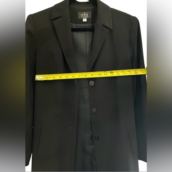 Benelle New York Black Trench Coat, Vintage, Women’s Size 6 - Picture 6 of 9